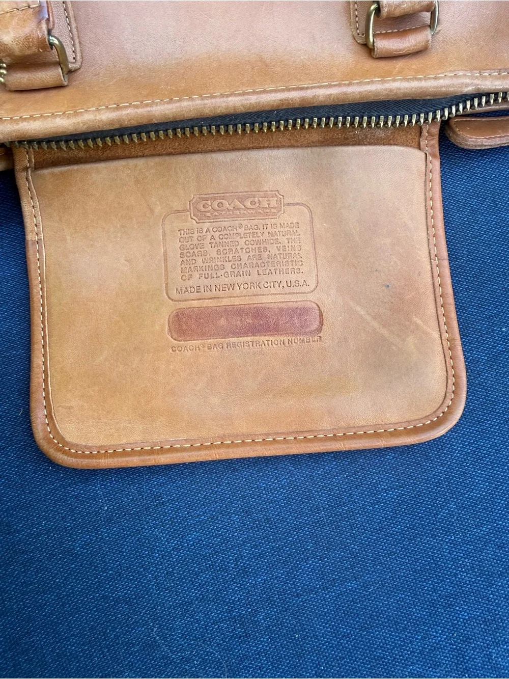 Coach Slim Satchel in British Tan - Picture 8 of 8